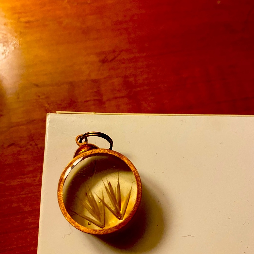 Manitoba wildflower/grains handmade necklace.